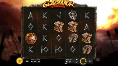 Gladiator Legends slot game with free spins